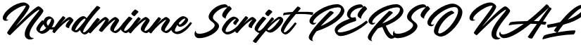 Nordminne Script PERSONAL USE font