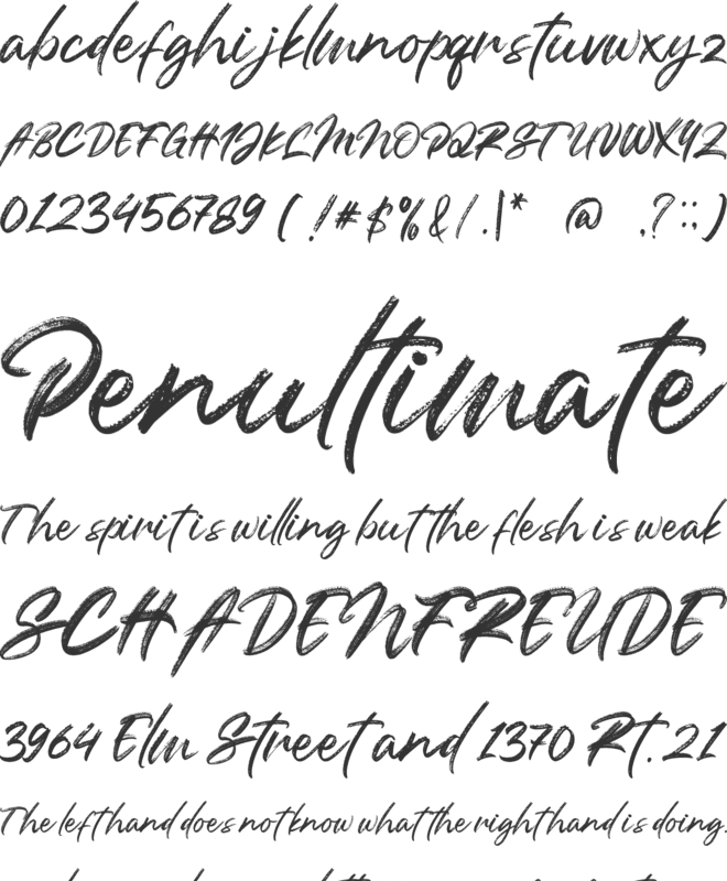 Rattless font preview