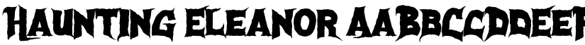Haunting Eleanor font
