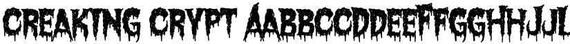 Creaking Crypt font