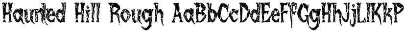 Haunted Hill Rough font