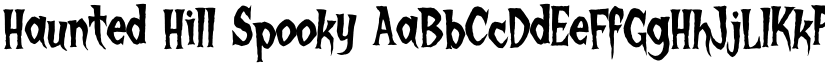 Haunted Hill Spooky font
