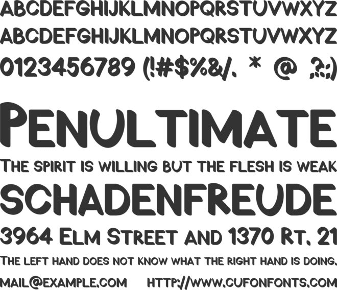 Mio Sporty font preview