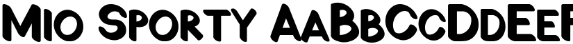 Mio Sporty font
