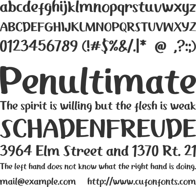 Kopitem font preview