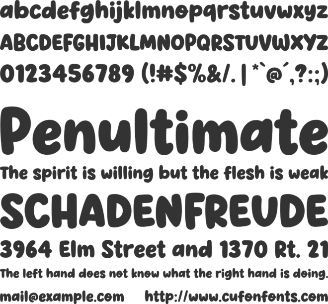 Super Joyful font preview