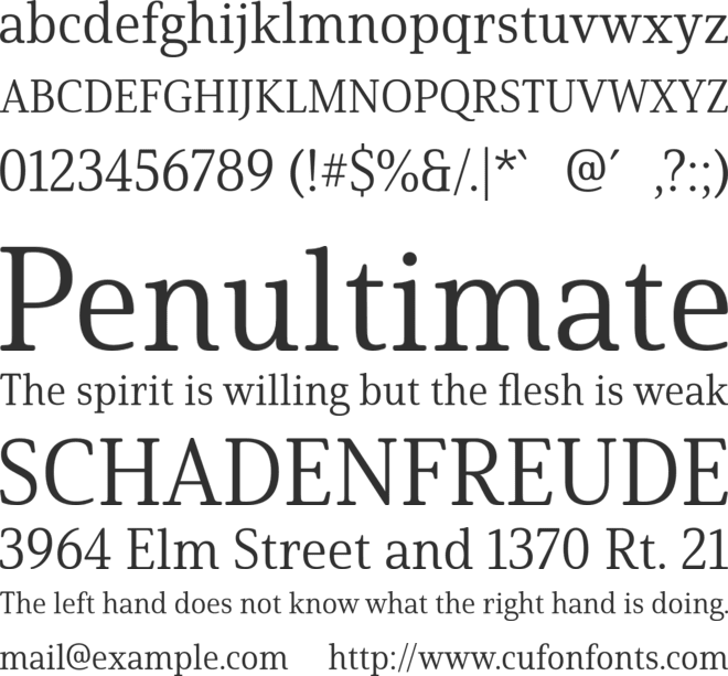 Solitas Serif font preview