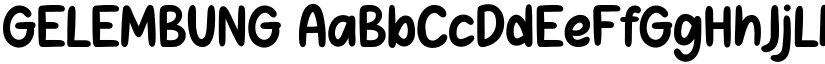 GELEMBUNG font