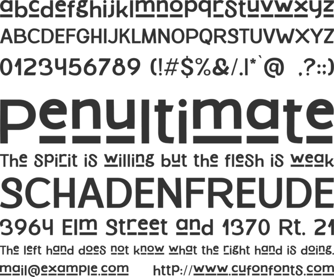 Unique Rose font preview