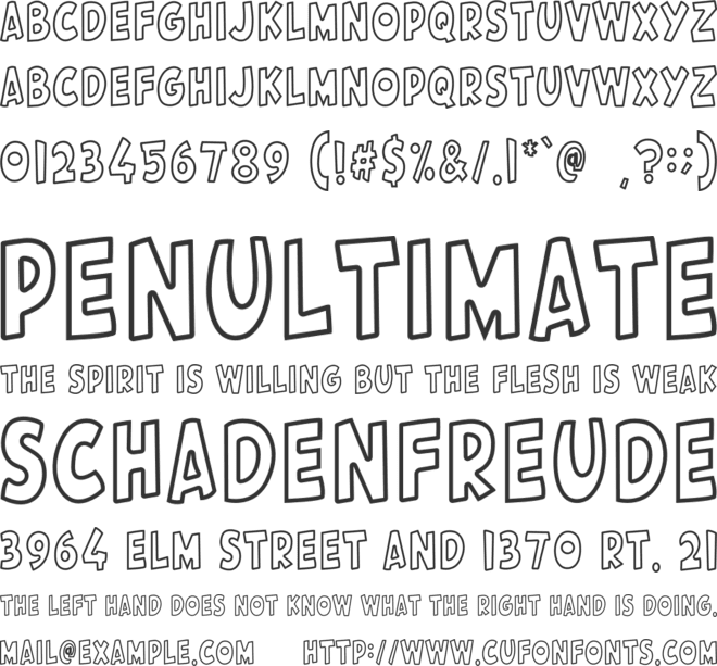 Breast Cancer font preview