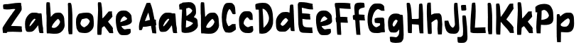 Zabloke font download
