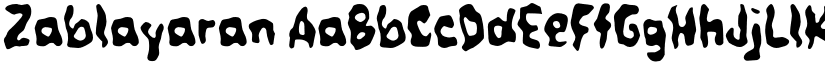 Zablayaran font