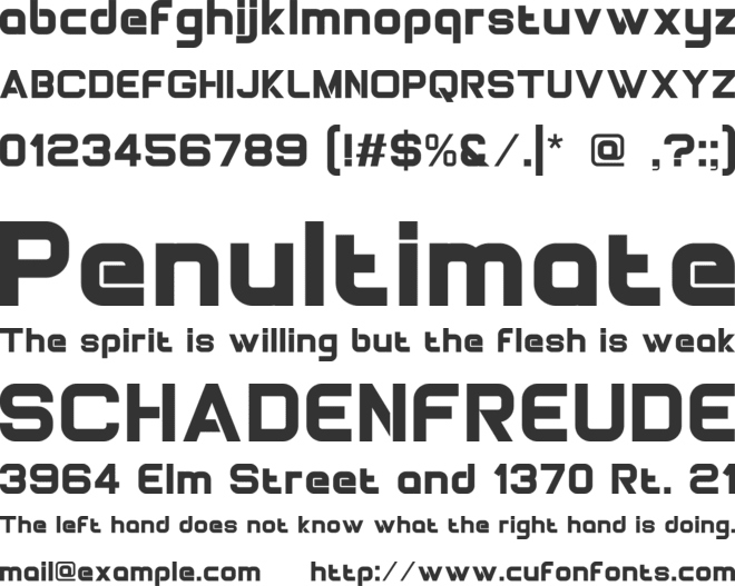 Merinos font preview