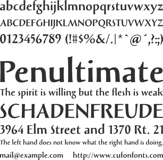 Solveig Bold font preview