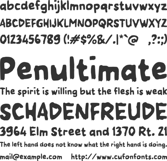 Zabdone font preview