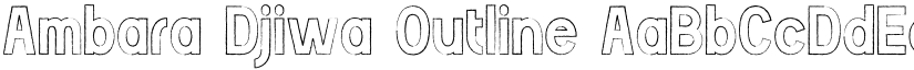 Ambara Djiwa Outline font