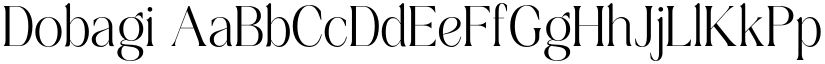 Dobagi font