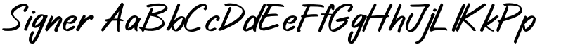 Signer font download