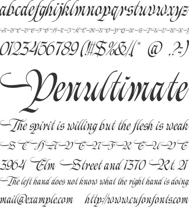 Grand Milky font preview