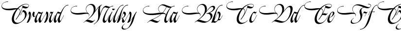 Grand Milky font