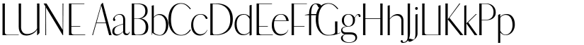 LUNE font download