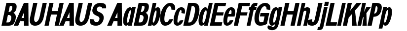 BAUHAUS font