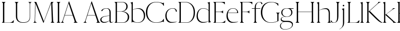 LUMIA font