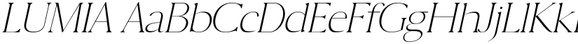 LUMIA font
