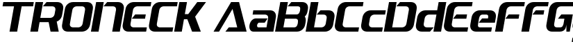 TRONECK font download