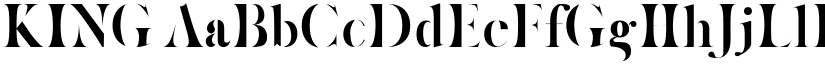 KING font download