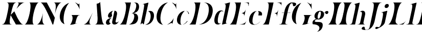 KING font