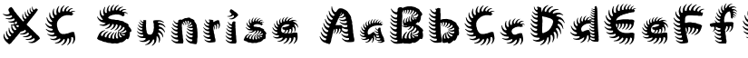 XC Sunrise font