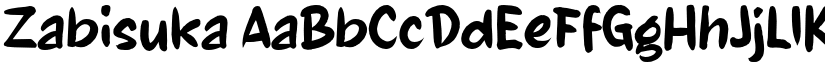 Zabisuka font