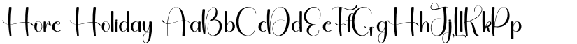 Hore Holiday font download