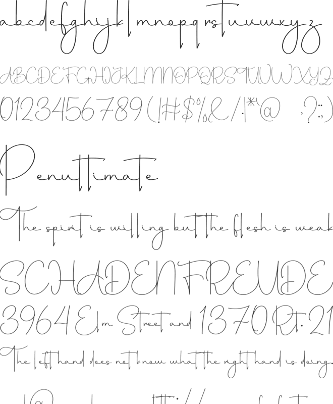 Teacher Happines font preview