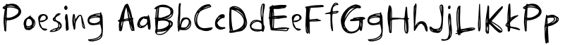 Poesing font download