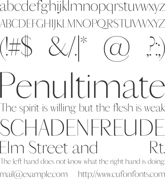 Parsley font preview