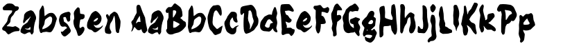 Zabsten font download