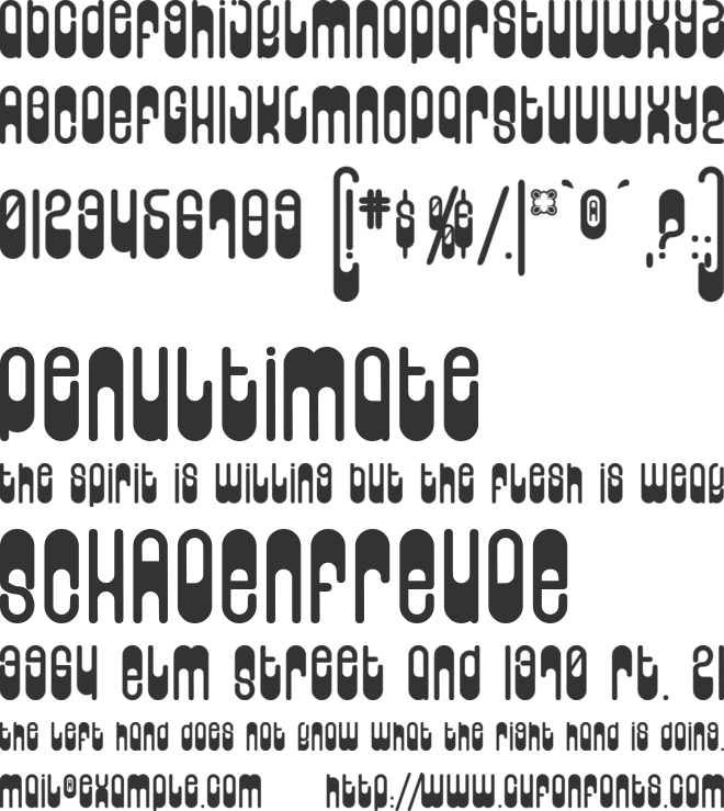 Wunderland font preview