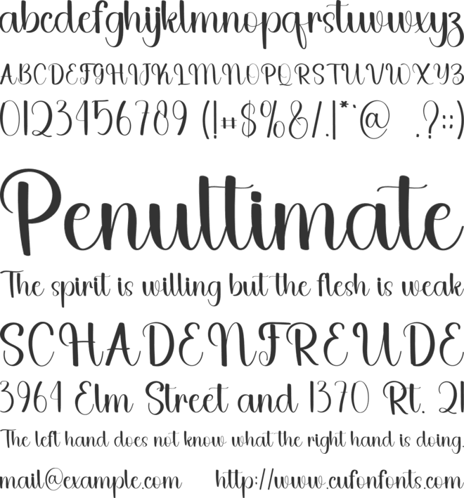 Sticker Beauty font preview