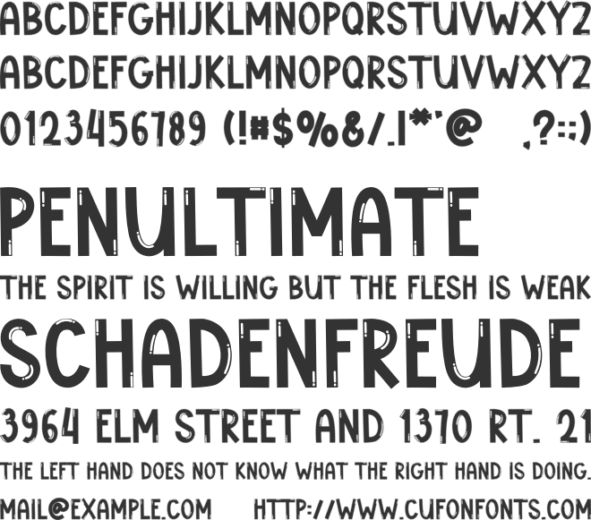 Pro Create font preview