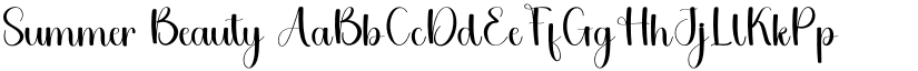 Summer Beauty font download