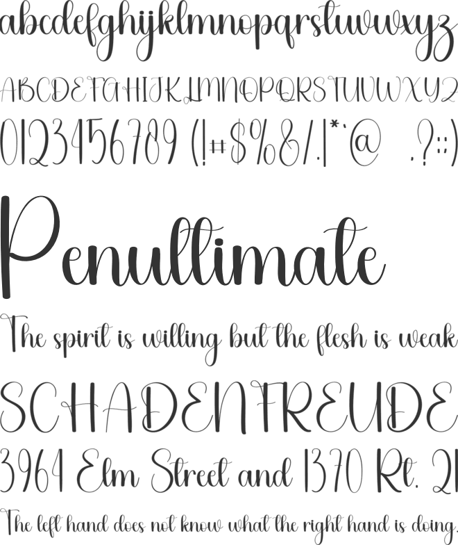 Sandland font preview