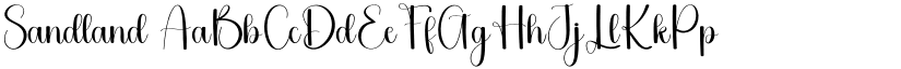 Sandland font