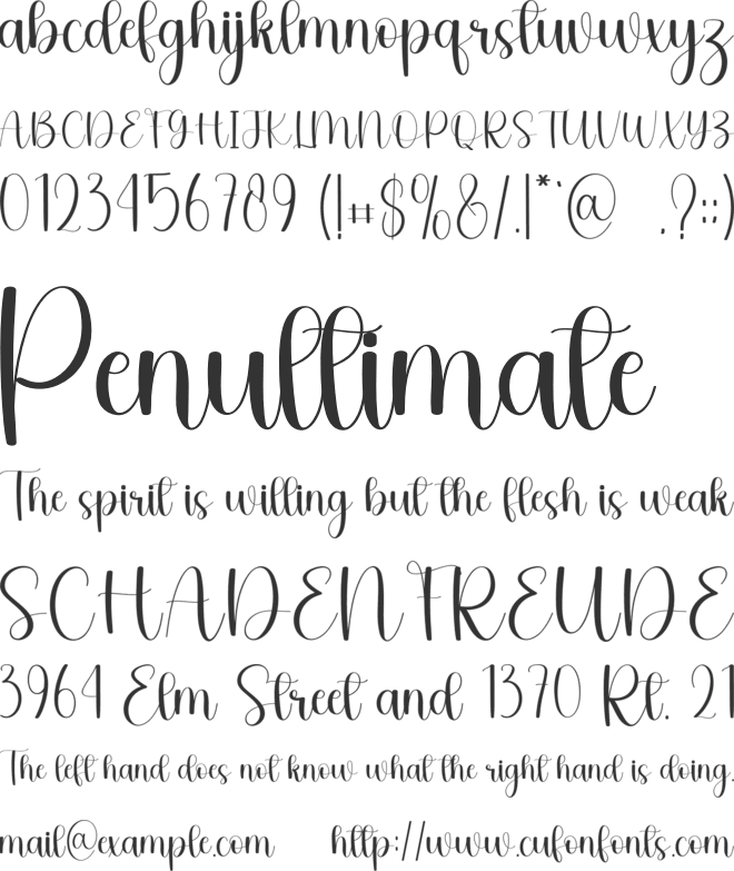 Homemade Vintage font preview