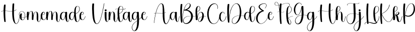 Homemade Vintage font download