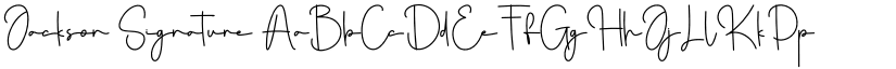 Jackson Signature font download