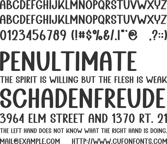 Flower Handmade font preview
