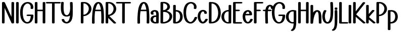 NIGHTY PART font download
