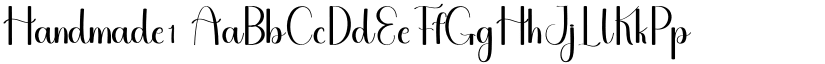 Handmade1 font